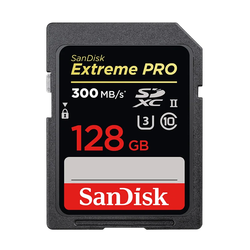 Sandisk camera 128 Гб карта памяти 64 ГБ флеш-карта Экстремальная Pro sd-карта 32 Гб Высокая скорость до 300 МБ UHS-II - Емкость: 128 ГБ