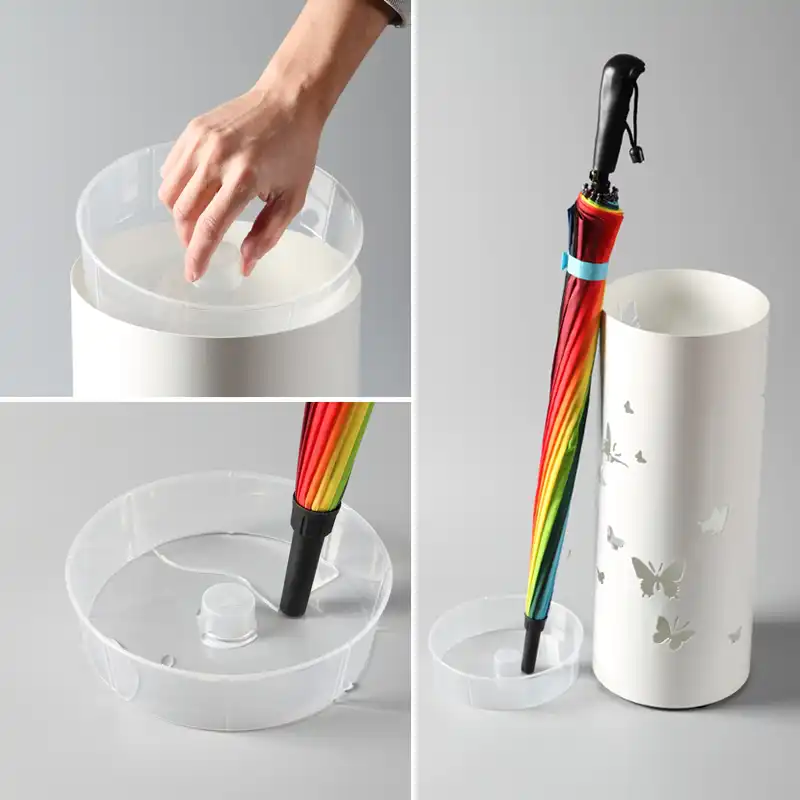 umbrella stand with drip tray
