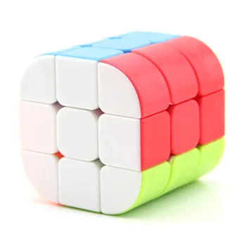 

FANXIN Cylinder Magic Cube 3x3x3 Stickerless Puzzle Cube Educational Toys for Kids Children