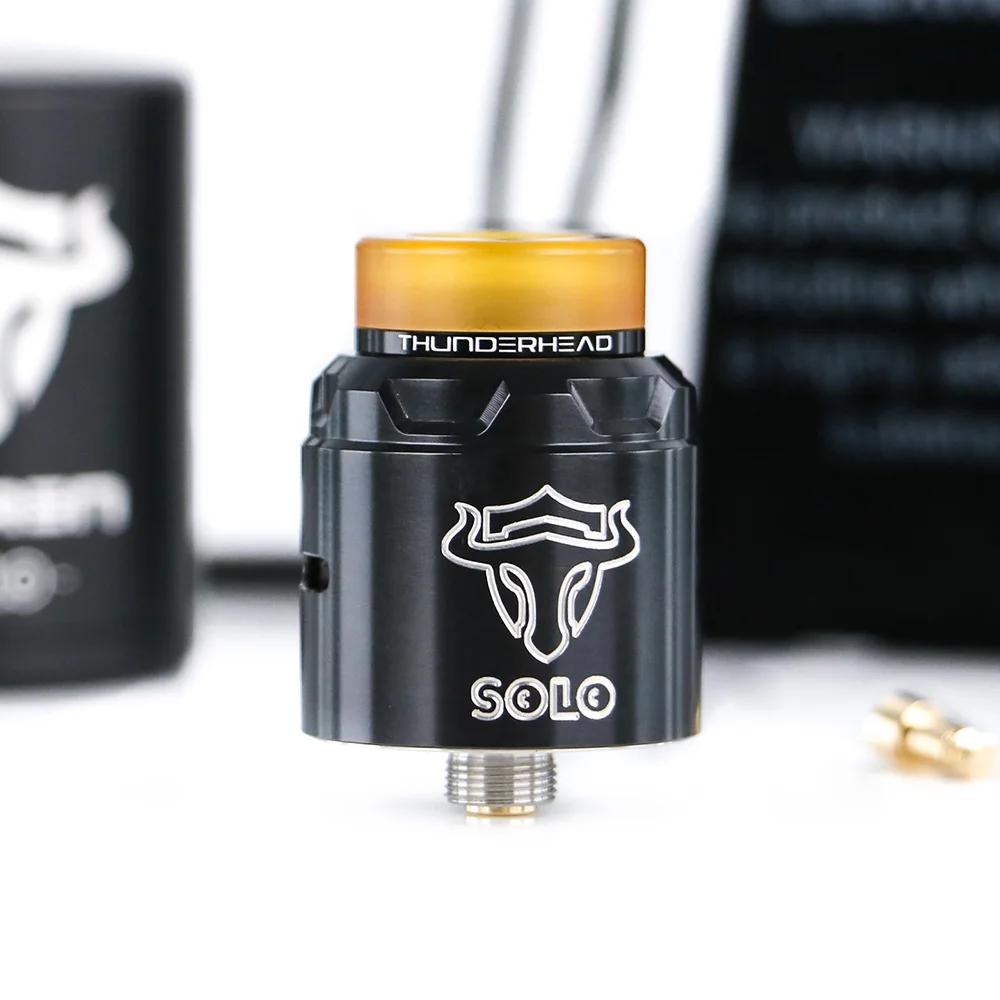  New Vape Atomizer THC Tauren Solo S RDA Single Coil Build Deck & 31-micro Air Holes vaporizer cigar