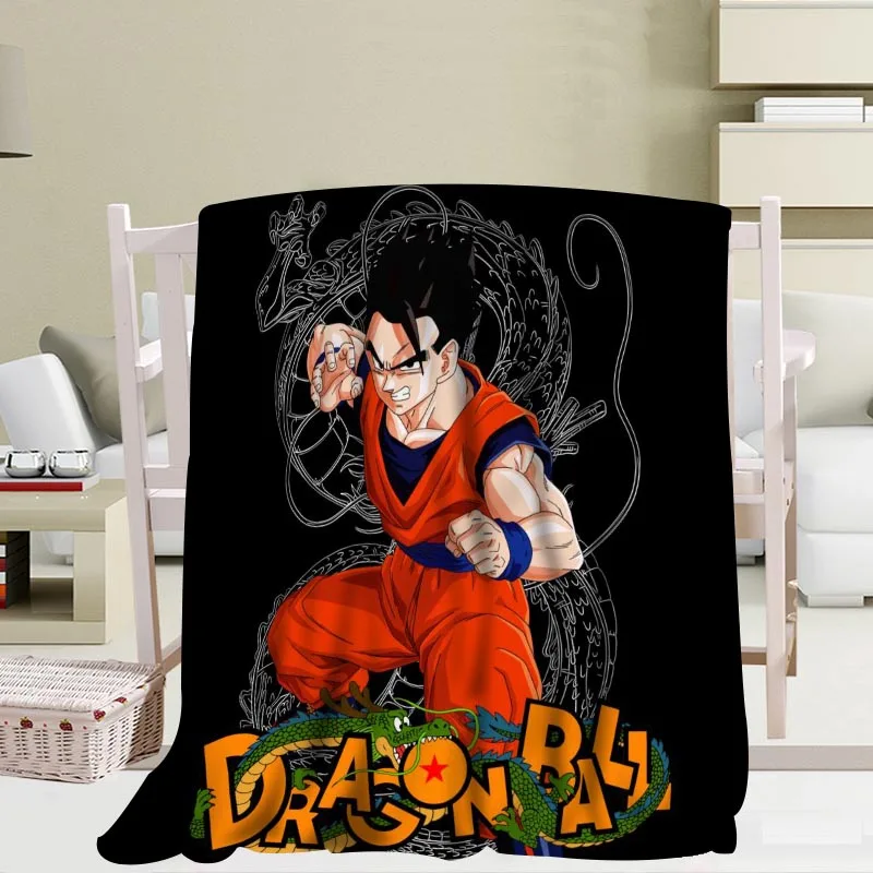 P+ Dragon Ball Z Blanket Soft DIY Sofa Bed Throw Blanket Kid Adult Warm