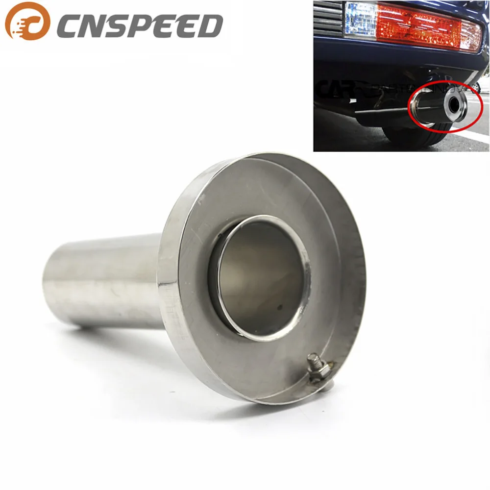 

CNSPEED Car Auto Universal Exhaust Muffler Silencer 85mm=3.5" 98mm=4" 110mm=4.5" Unadjustable Tail Muffler Tip Pipe YC100706