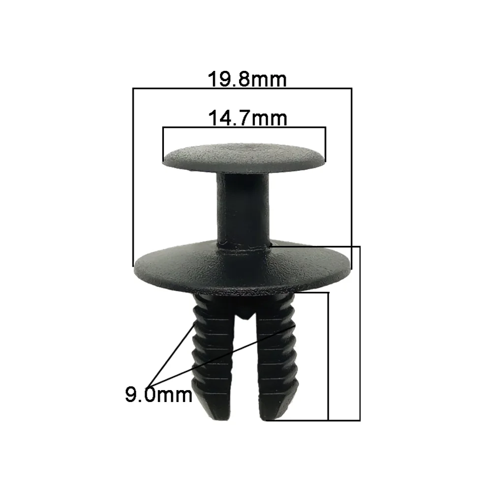 CNIKESIN-24-50PCS-9mm-Automobile-Plastic-Rivet-Clips-Car-Bumper-Decorative-Board-Fender-Fastener-Clip-for