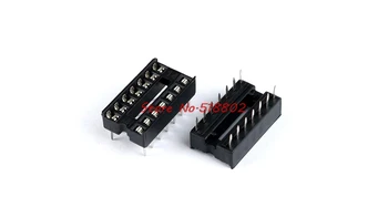 

100pcs/lot Block 14P IC Sockets DIP-14 straight 14 -pin DIP socket Crew In Stock