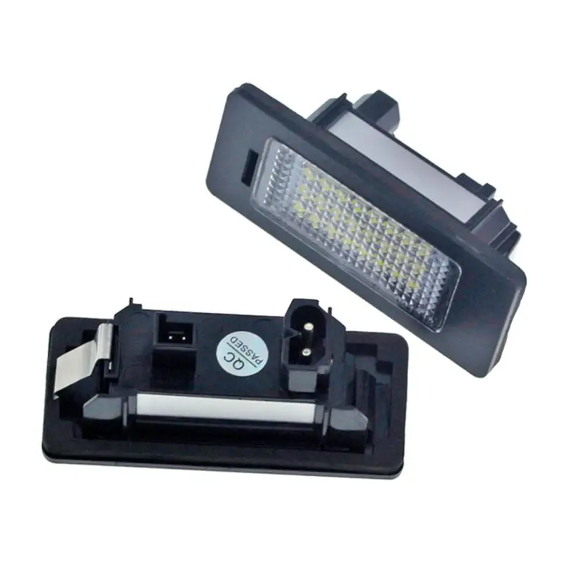 2 шт. 24 светодиодный s 3528 SMD Подсветка регистрационного номера лампы 6000 К холодный