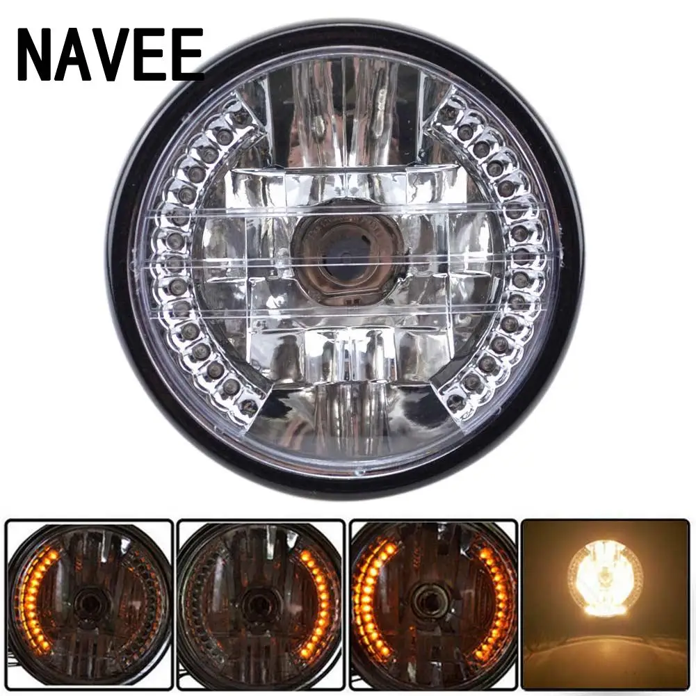 

Super Bright 7'' Universal Motorcycle Bike Headlight LED Light H4 bulb ATV Electric Vehicles Lamp