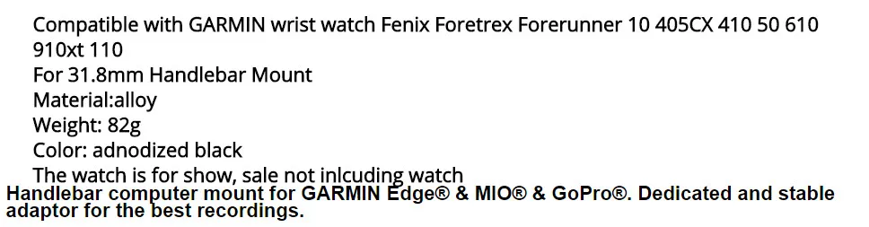 Fouriers велосипедный кронштейн GSP для Garmin Спортивные часы, совместимые наручные часы Fenix Foretrex Forerunner 405CX 410 50 610 910xt
