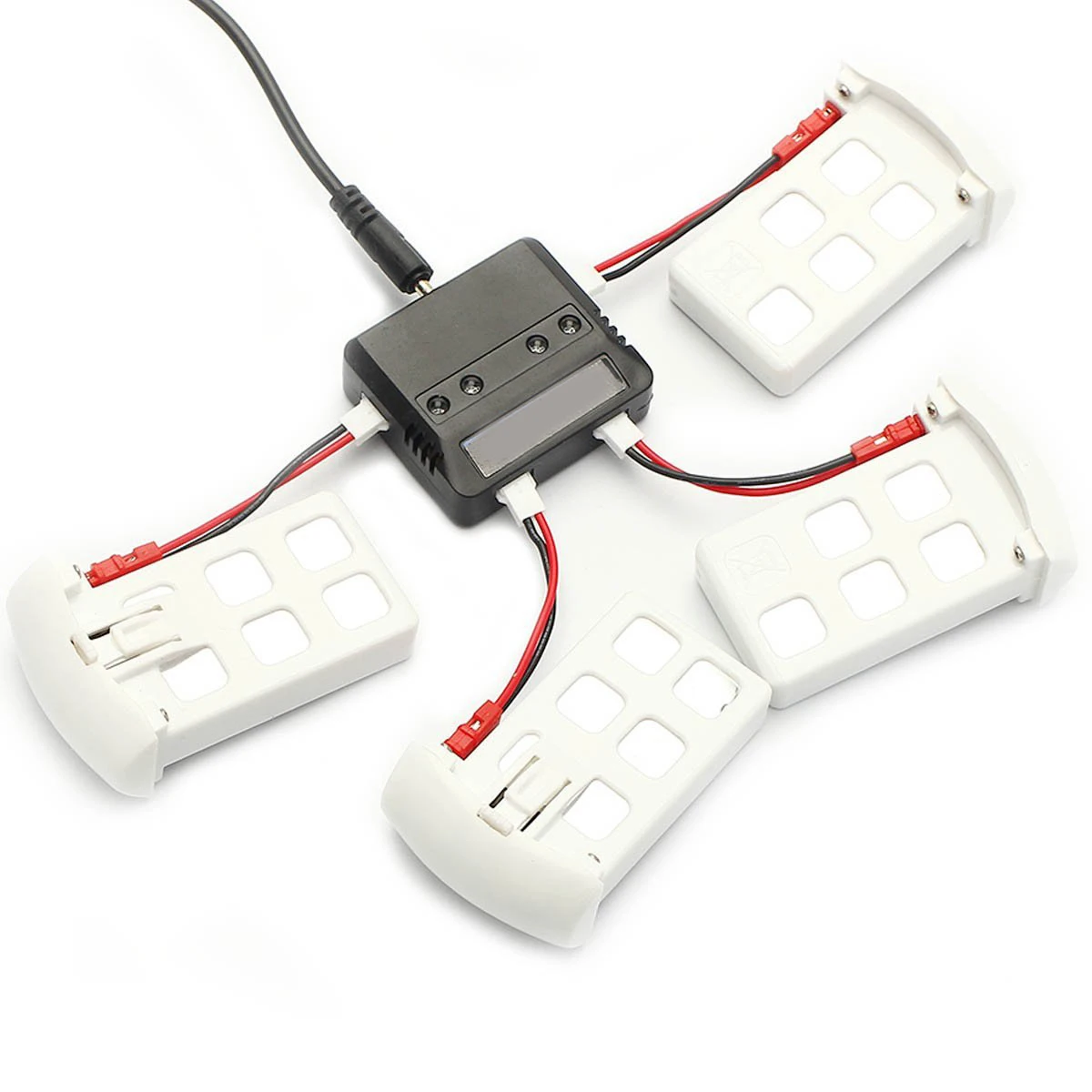 4PCS 3.7V 500mAh Lipo Battery for Syma X5UC/ Syma X5UW RC Quadcopter + 4 in 1 Batteries Charger 