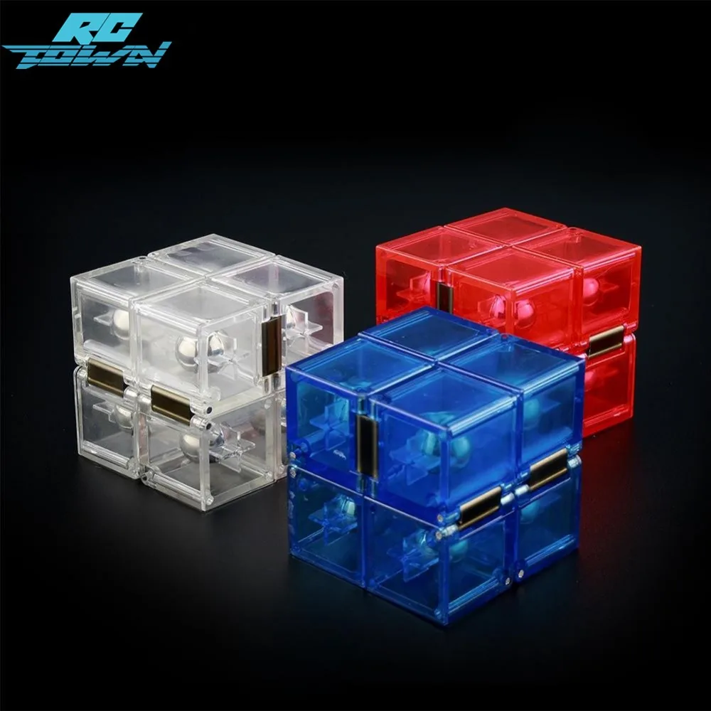 

RCtown Creative Infinite Cube Infinity Cube Magic Fidget Cube Office Puzzle Relief Focus Anxiety Stress Toys ADHD Gift zk15