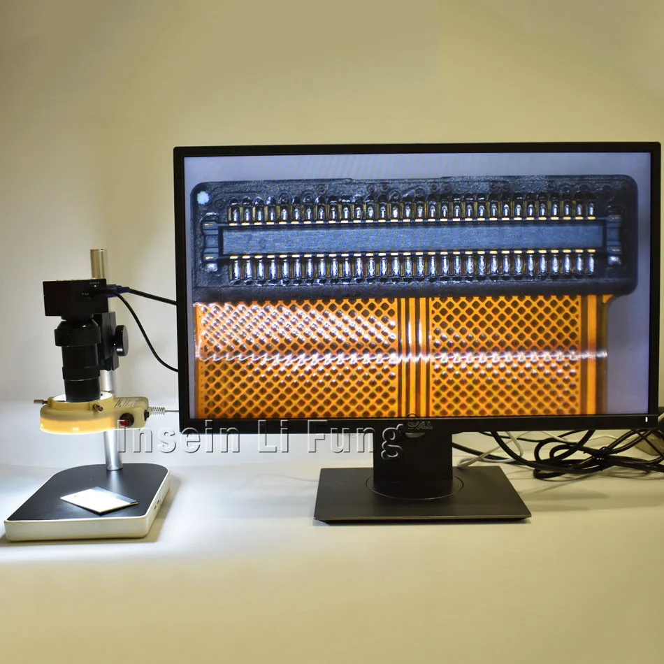 

Free Shipping 2.0MP 1080P 30FPS VGA USB Output HD Microscope Camera TF Card Storage+8X-130X Zoom C-mount Lens+LED Light+Holder