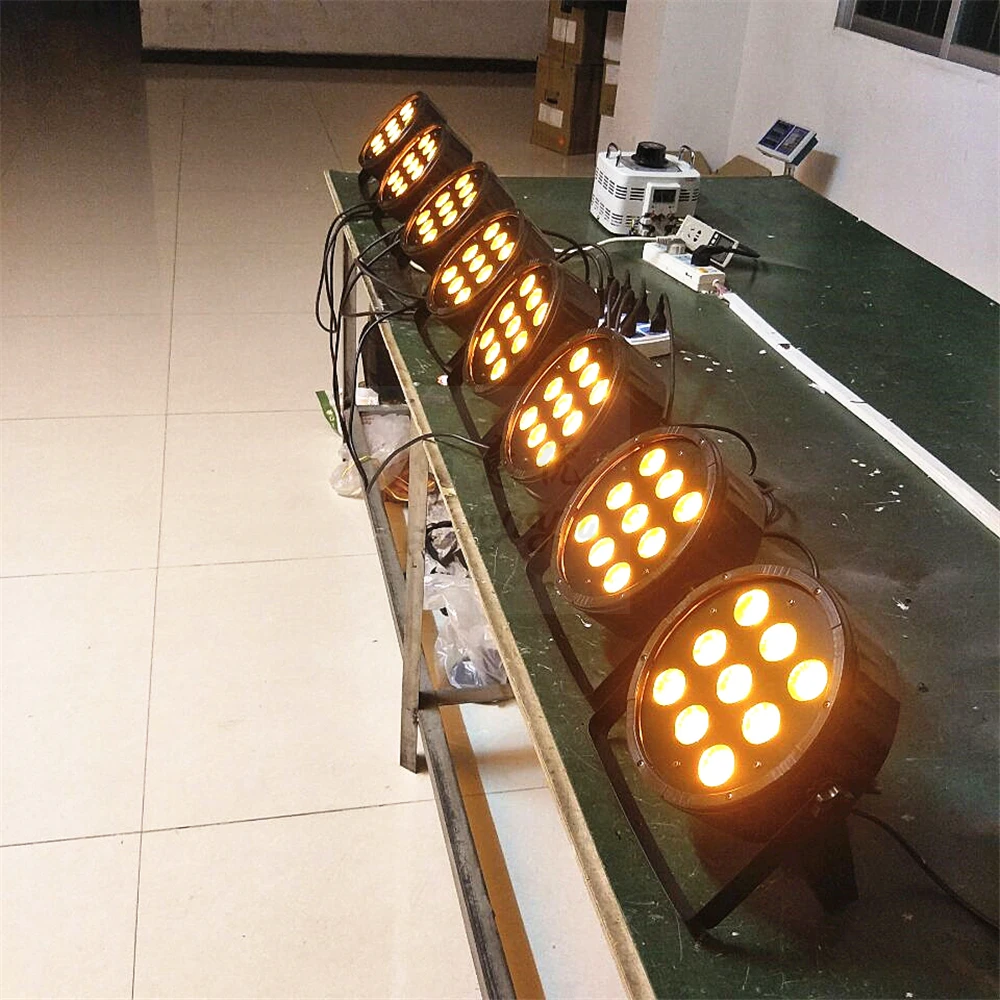 9pcs LED Flat PAR 13a05