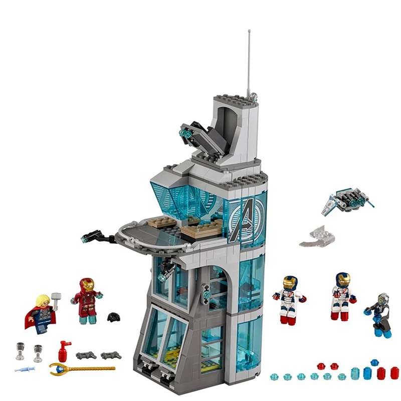 Новая обновленная версия креативного супергероя Мстители башня Legoings
