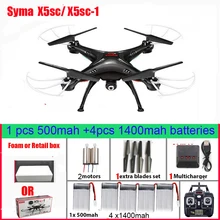 SYMA X5SC 4-CH 2,4 GHz 6-осевой Квадрокоптер с дистанционным управлением с 2MP HD Камера Авто парящий Безголовый режим RC Дрон SYMA X5C обновленная версия