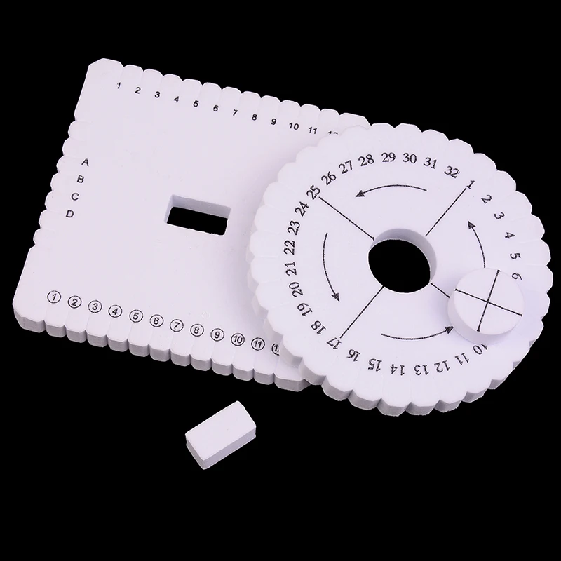 

Board Round&Square Knitting Kumihimo Disc Disk Braided Rope Knot Weaving Plate Jewelry Desgin