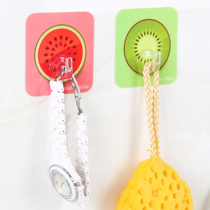 

1x creative Cute Fruit Pattern Wall Hook for Home Decor Kitchen Storage Hook Wall Hanging Door Clothes Towel Key Hook Holder