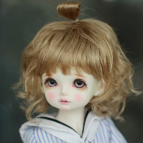 Boneca Peruca Super Bonito Imitação Mohair Acessórios-1 - Msd Bambi 4 Bjd 3 bjd doll wigs