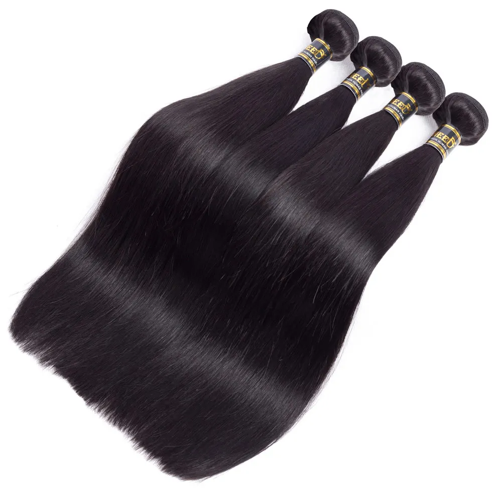 Uneed Hair Malaysian Straight Hair Bundles 100 Human Hair Weave 4