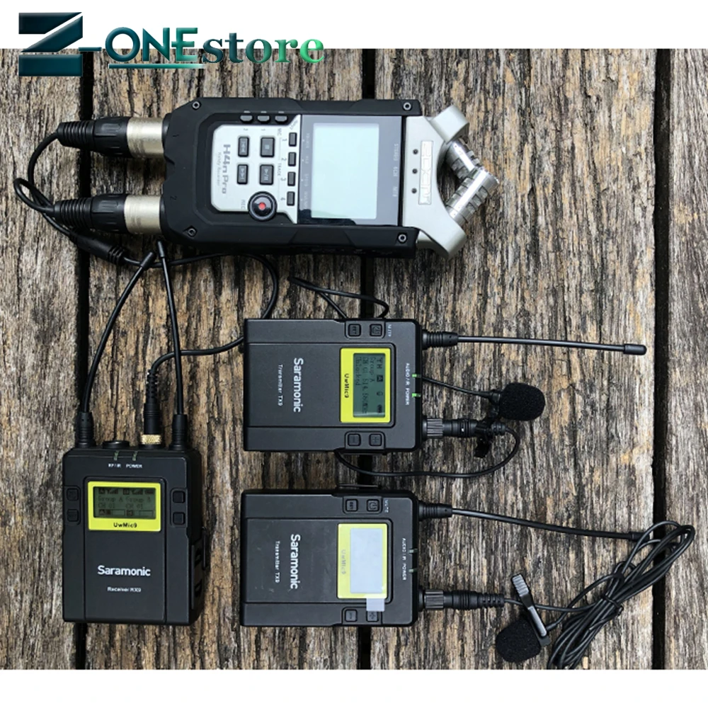 Saramonic UWMIC9 Broadcast UHF камера беспроводная Lavalier микрофон Система передатчиков и
