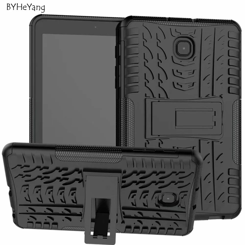 Для Samsung Galaxy Tab A 8 0 2018 T387 SM чехол TPU + PC силиконовый с подставкой защитный для
