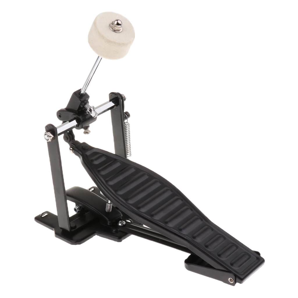 US $15.20 Single Foot Pedal with Drum Wool Beater Single Chain Drive Adjustable Stroke and Tension for Children Drum Lovers