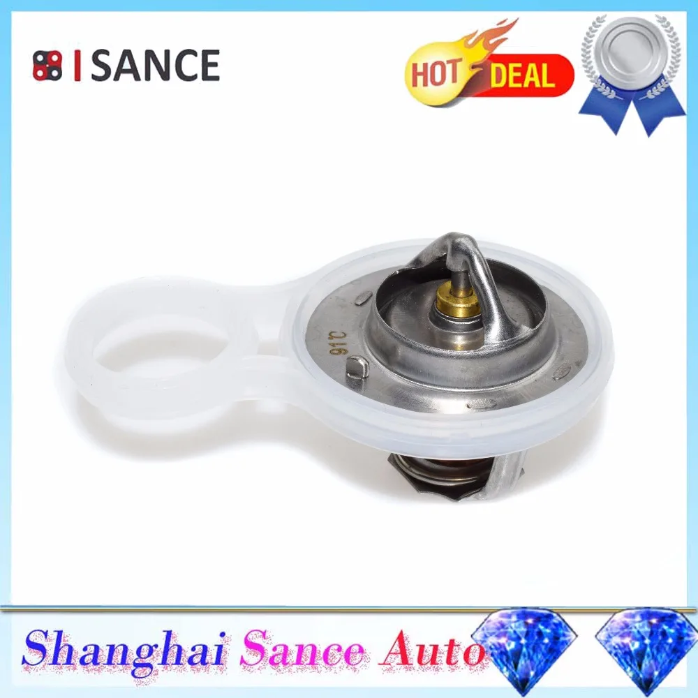 

ISANCE Coolant Thermostat & Gasket Seal 11537596787 11531485847 & 53010552AA For Mini Cooper 2002 2003 2004 2005 2006 2007 2008