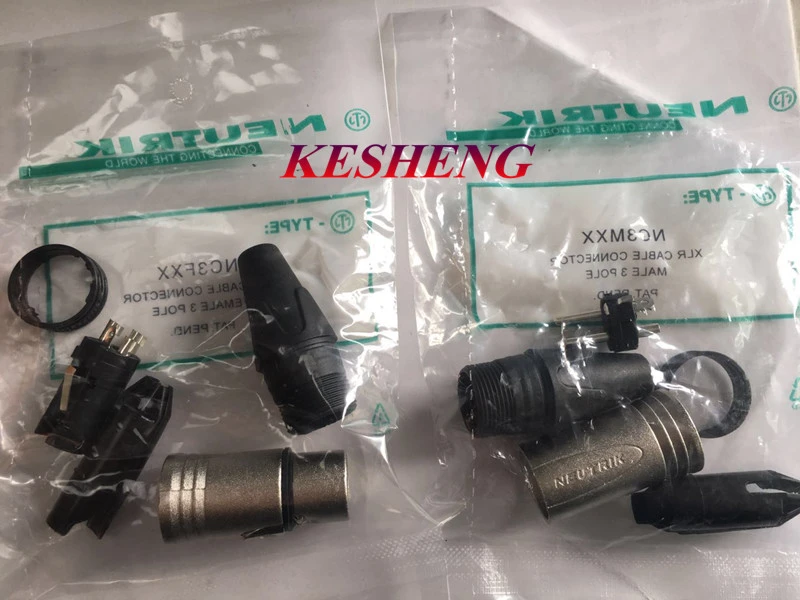Davitu Electrical Equipments Supplies original FOR NEUTR1K connector NC3MXX &NC3FXX Male et femelle Un ensemble 3 Broches XLR Connecteur avec Davitu Electrical Equipments Supplies original FOR NEUTR1K connector NC3MXX &NC3FXX Male et femelle Un ensemble 3 Broches XLR Connecteur avec
