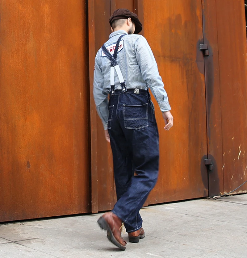 Bib Overalls Vintage 1920s Denim Men's 