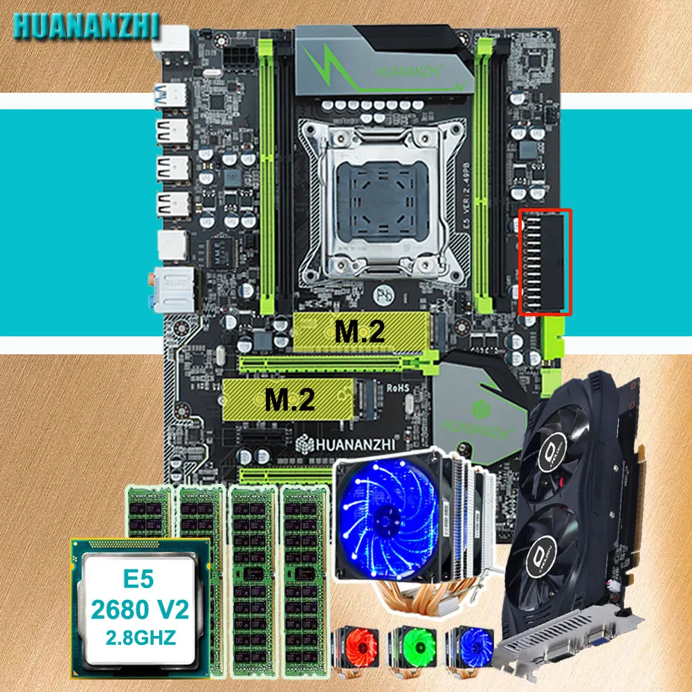 Бренд материнской платы распродажа HUANANZHI X79 Pro Материнская плата с двумя M.2 видео слот карты GTX750Ti 2G Процессор Xeon E5 2680 v2 Оперативная память 32G Бренд материнской платы распродажа HUANANZHI X79 Pro Материнская плата с двумя M.2 видео слот карты GTX750Ti 2G Процессор Xeon E5 2680 v2 Оперативная память 32G