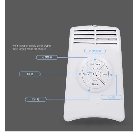 Портативная быстросохнущая вешалка для сухой обуви Бытовая маленькая Складная зубная электрический ремень воздуховод дезинфекция 5 кг Горячая Холодная 2 режима