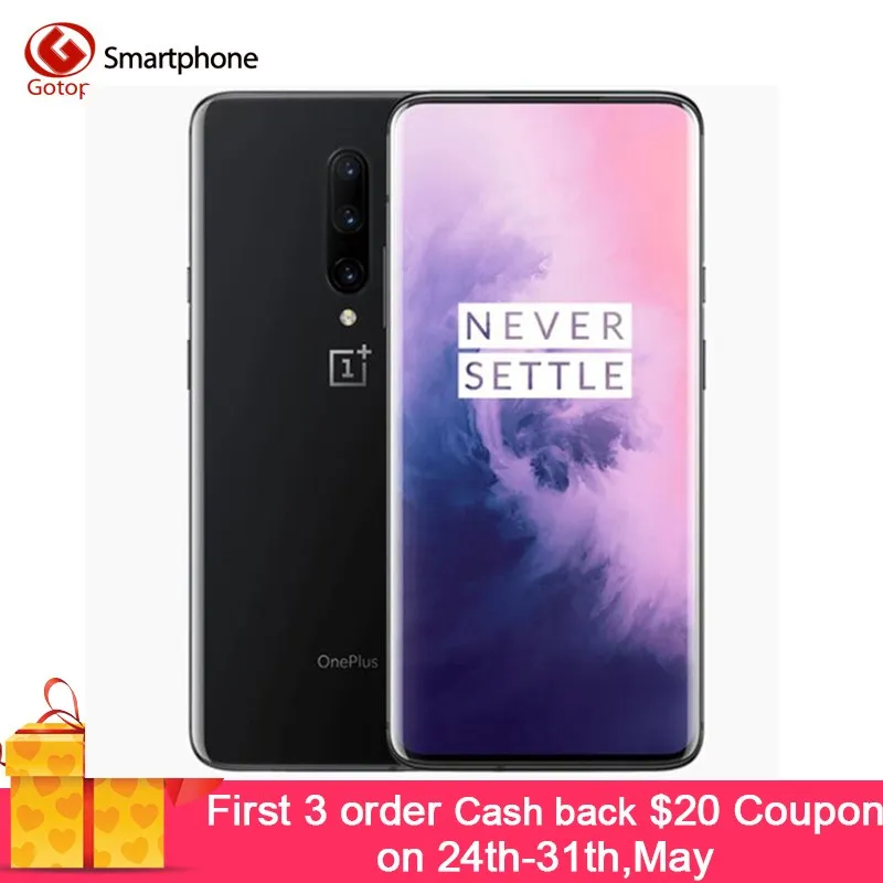 

Global Firmware Oneplus 7 Pro Mobile Phone 6.67" 90GHz 2K 6/8GB RAM 128/256GB ROM Snapdragon 855 48MP 3x ZOOM Camera 4000mAh NFC