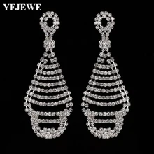Yfjewe brincos em forma de peixe simplicidade artesanal de cobre cristal brinco para mulher brincos de gota feminino geométrico novo e502
