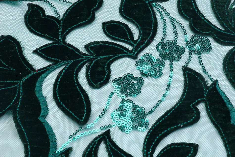 Африканское зеленое кружевное свадебное платье, роскошная кружевная Ткань 5 ярдов, африканская Свадебная кружевная ткань высокого качества бархатное Сетчатое кружево MR1710B