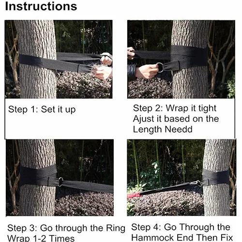 Гамак подвесной ремень дерево ремень нейлоновая веревка открытый инструмент для кемпинга с пряжками