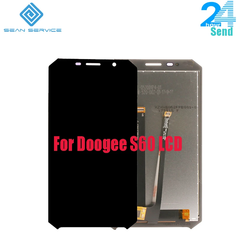 

For Original Doogee S60 LCD Display and Touch Screen Assembly Repair Parts 5.2 Inch For Doogee S60 With Tools Adhesive stock