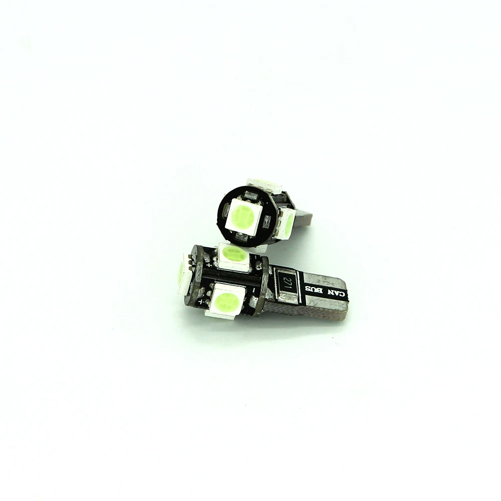 Светодиодсветодиодный лампа Canbus T10 5050 SMD 5 LED 1 2 Вт 12 В 24 автомобильный RGB внутренний