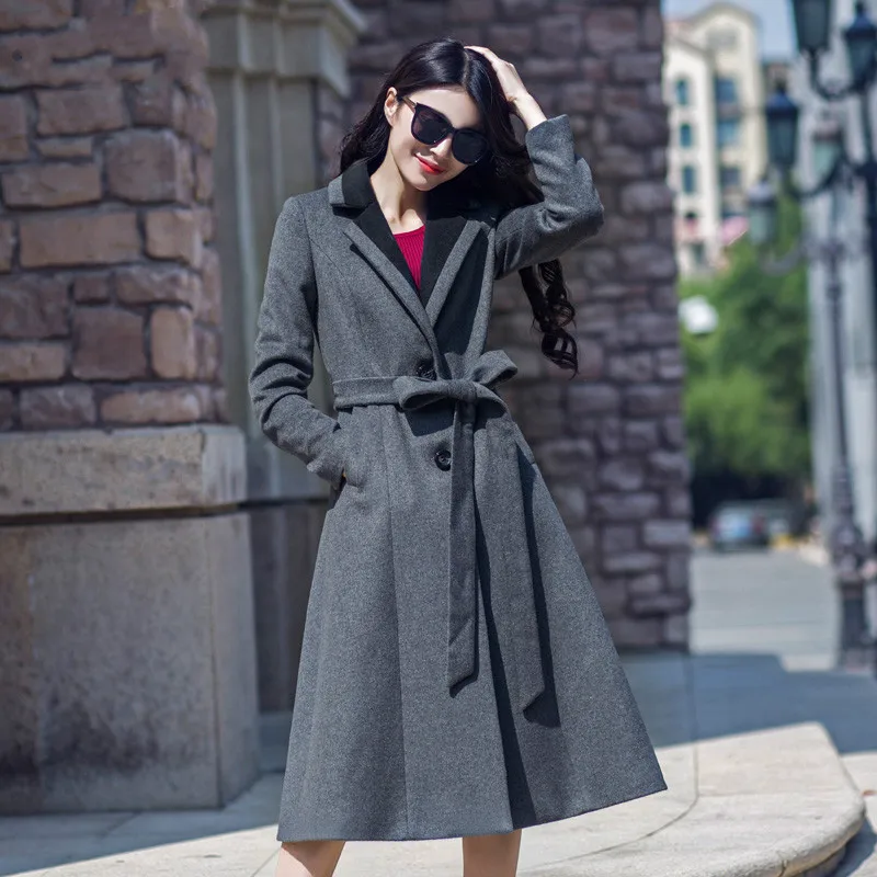 2016 New Arrival Fashion font b Women s b font Winter Wool Jacket font b Coat