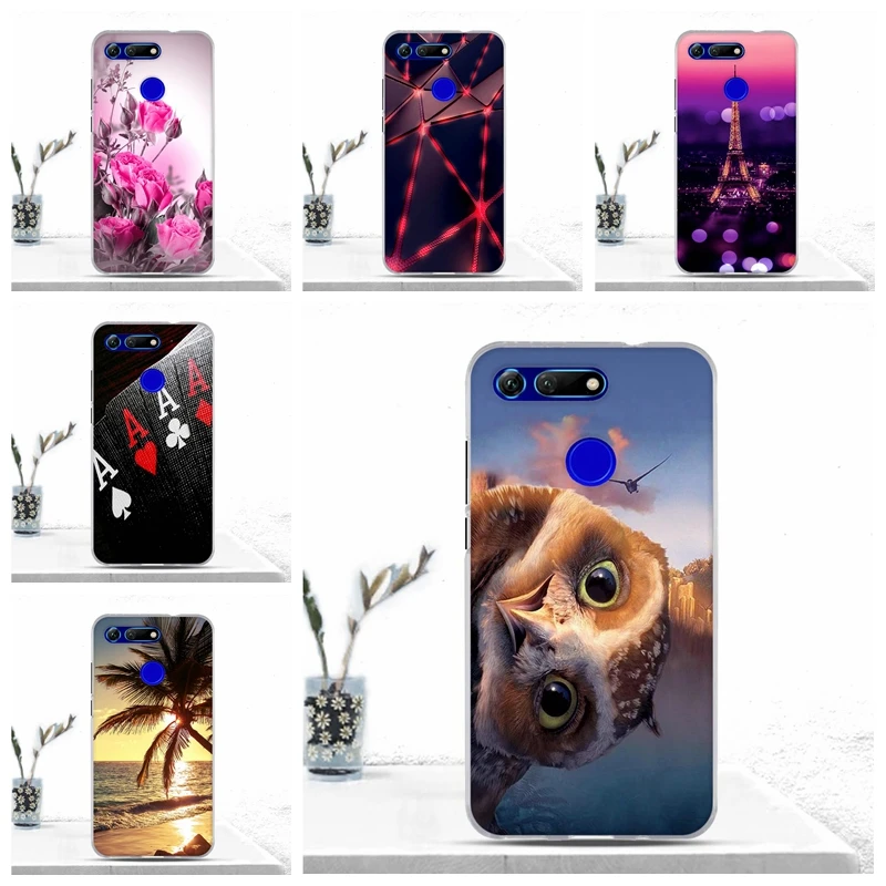 Чехол Capas для Huawei Honor View 20 V20 мягкий силиконовый чехол из ТПУ чехлы роскошная