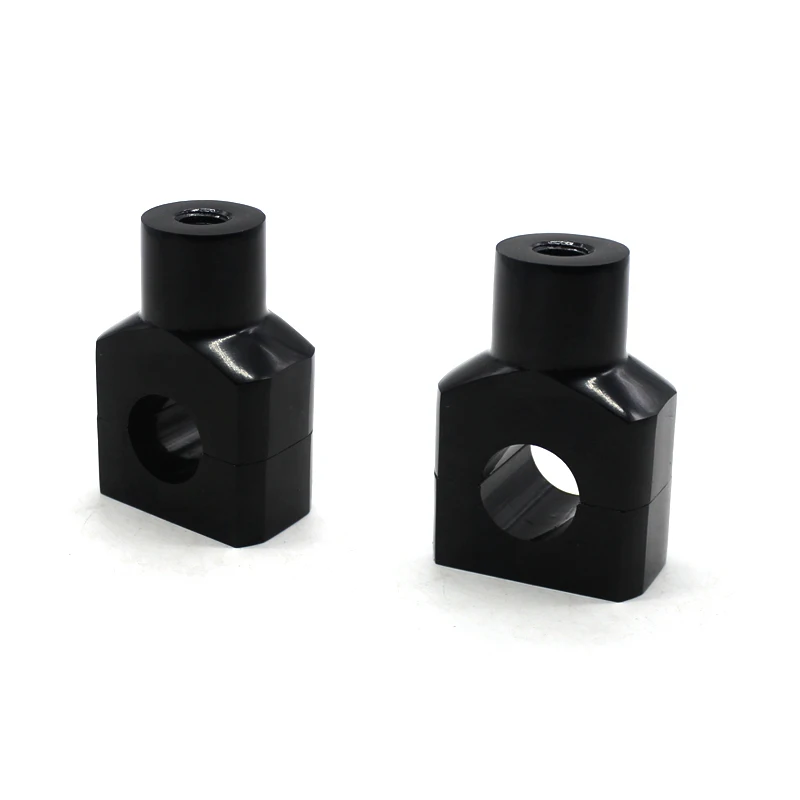 2x Black Billet Shorty 1 Handlebar Risers Clamp for Kawasaki Cruiser Bike Vulcan VN900 Classic VN900B Motorcycle Custom