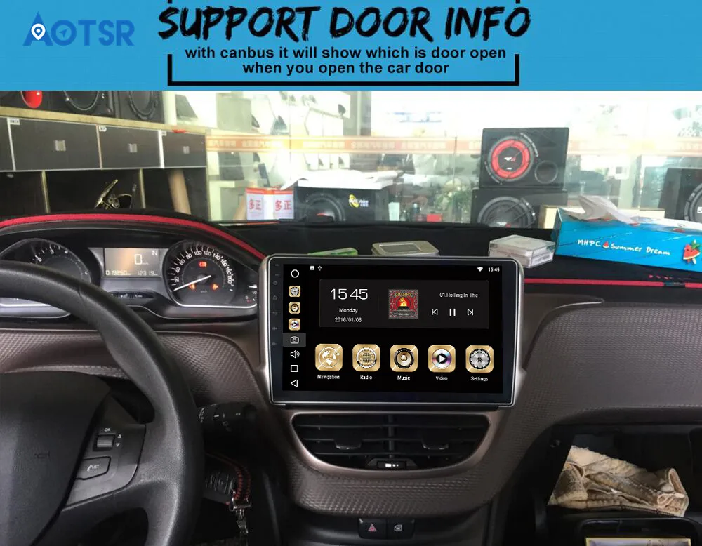 10 2 &quotAndroid 8 0 Автомобильный GPS плеер для Peugeot 208 2008 2012 2016 с авто радио мультимедиа NAVI