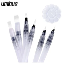 

Umitive6 Set Watercolor Brush Pen Watercolour Oil Painting Water Paint Brush Set For Self Moistening Pen Calligraphy Drawing Art