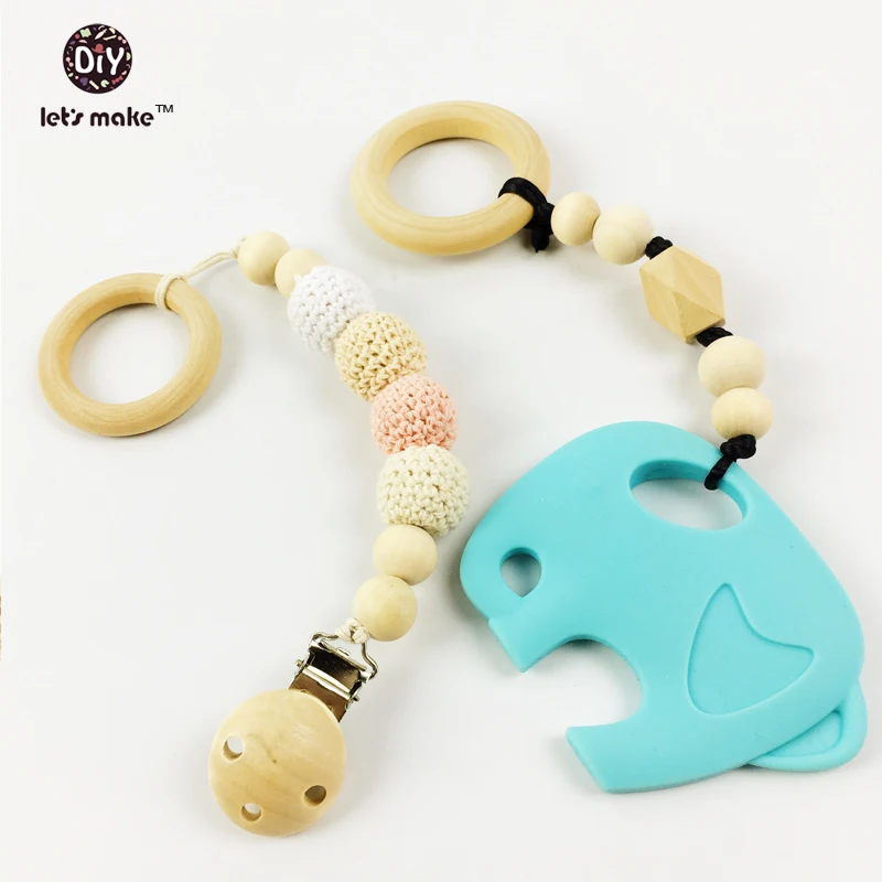 Let's make silicone teether baby carrier teether set eco friendly