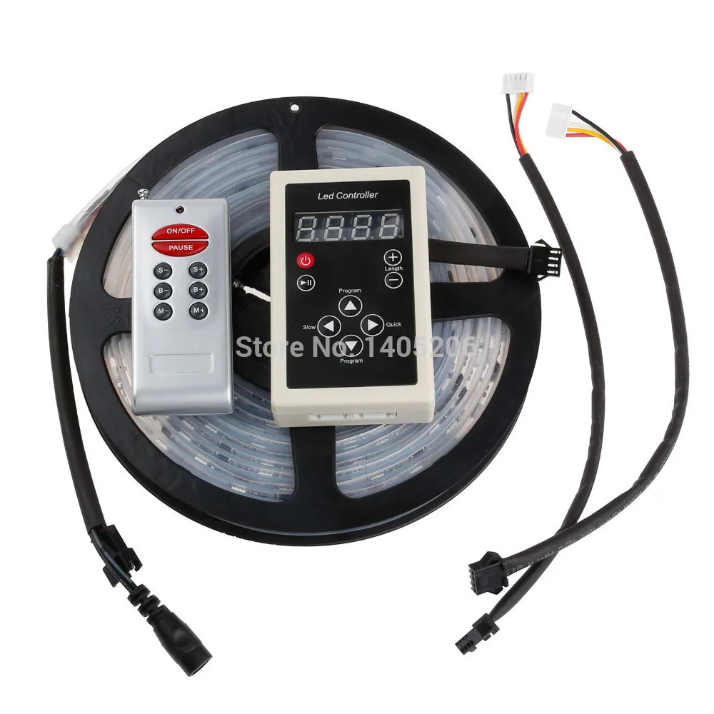 

5M 6803 LED RGB Strip 150LED 5050 IC model Digital IP67 Dream Magic Color Tube Waterproof 12V LED Strip + RF6803 Controller