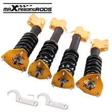 For Subaru Impreza 02-07 WRX GDB 04 STI Adjustable Coilover Shock Absorber Strut Suspension Struts Shocks Spring Damper Force