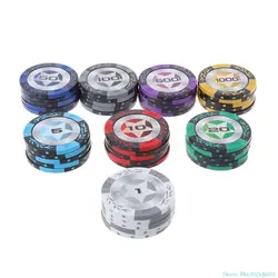 Новый 5 шт./компл. фишки для покера глины казино монет Техасский Холдем баккара Pokerstars Корона монета Fun 8 типов Прямая поставка