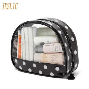 

Women Portable Travel Cosmetic Bags Transparent Bolso towel Cosmetics Organizer Beauty Makeup Kits Storage Wash Pouch Toilet Bag