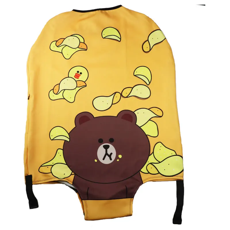 Защитный чехол для багажа TRIPNUO из эластичной ткани с изображением медведя, Suitable18-32 дюймов, чехол на колесиках, чехол для костюма, аксессуары для путешествий - Цвет: 32