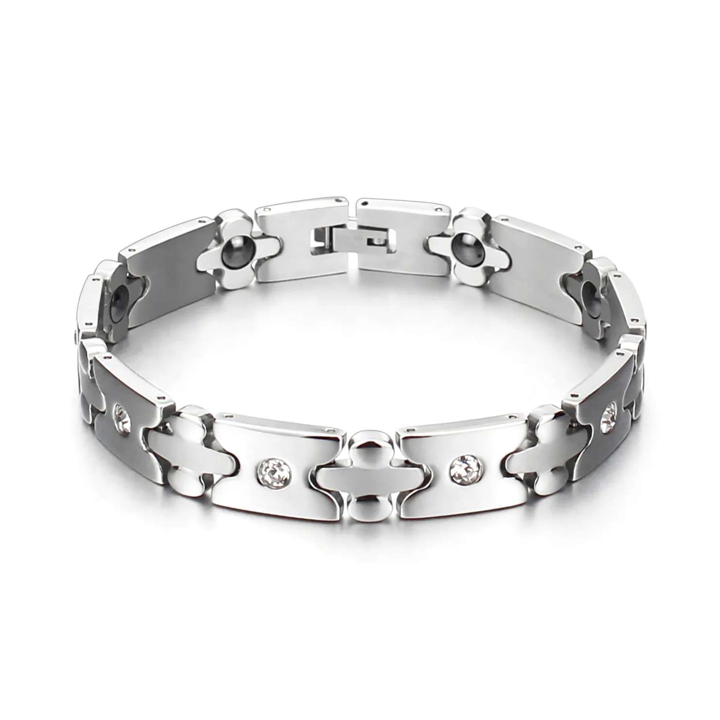 

Titanium Steel Male Nanny Magnetic Chain Jewelry GTJCL3263 Couple Bracelet Sterling Silver Bracelet Men's Jewelry