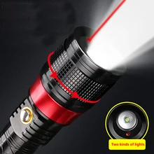 

HONGTAIYANG Led strong light laser flashlight can charge ultra - bright multi - purpose infrared ray hunting