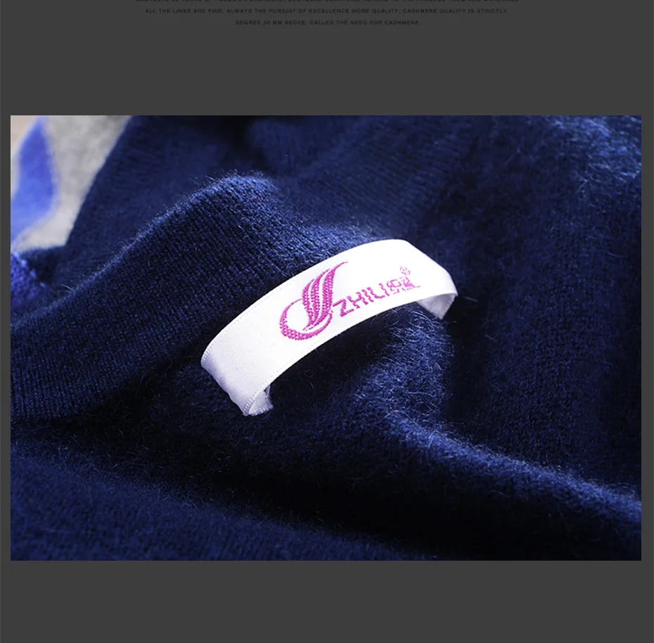 Высокое качество Для мужчин v-образным вырезом кашемировый свитер Мода 2017 г. зимние мягкие теплые сплошной цвет полный рукав Kintted Пуловеры