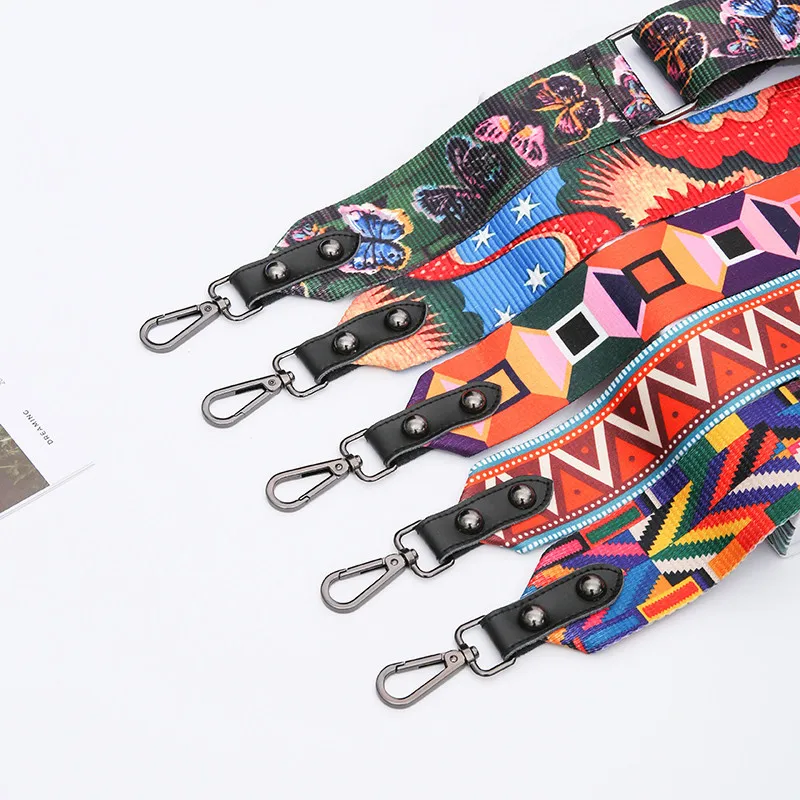 Lady Bag Strap Nylon Ribbon Braid Belt Adjustable Handle Widen 5cm